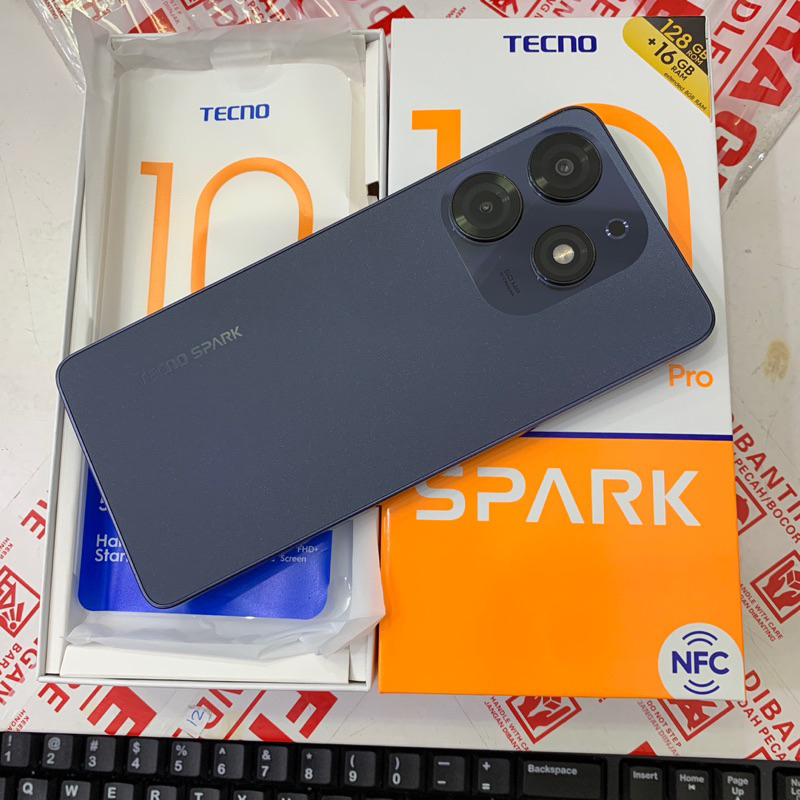 Jual tecno spark 10 pro 8/128gb second garansi resmi fullset | Shopee ...