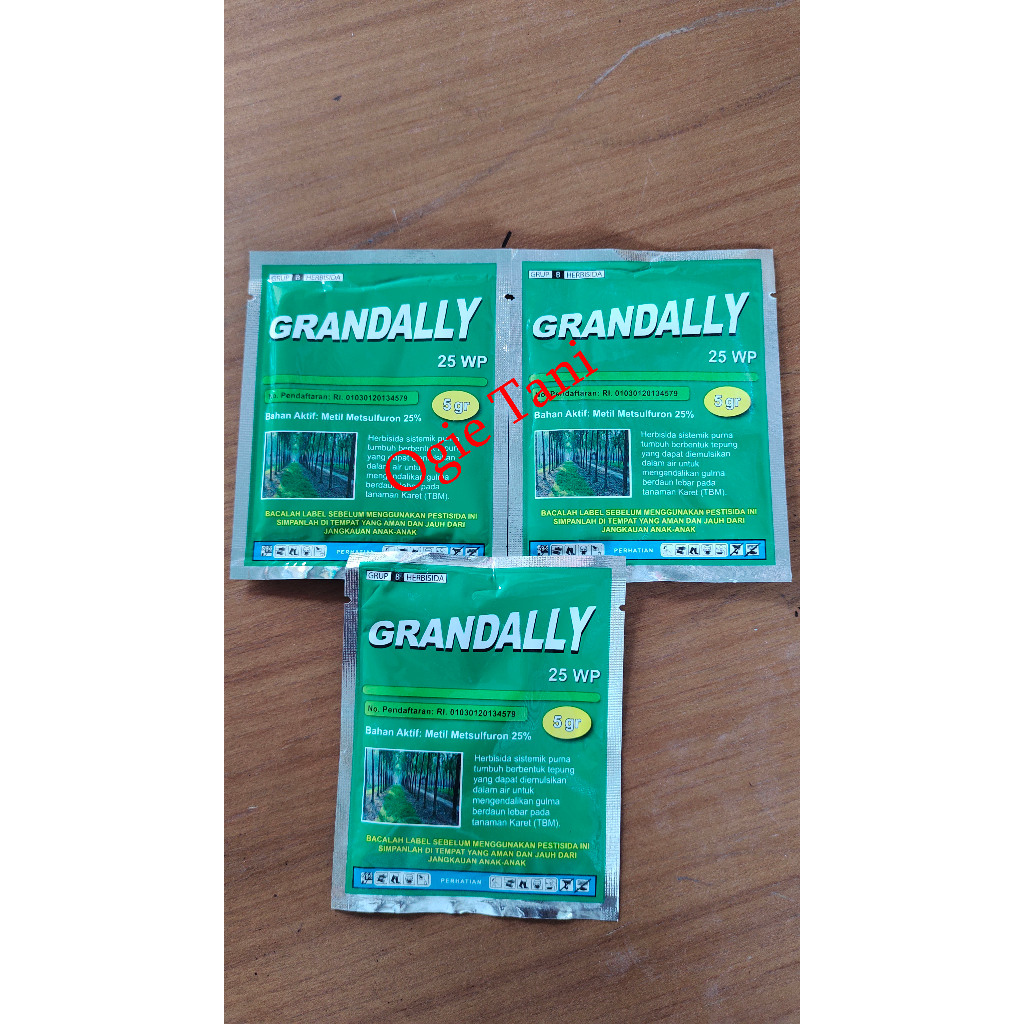 Jual HERBISIDA GRANDALLY 25 WP, Herbisida Sistemik Selektif Pra Tumbuh ...