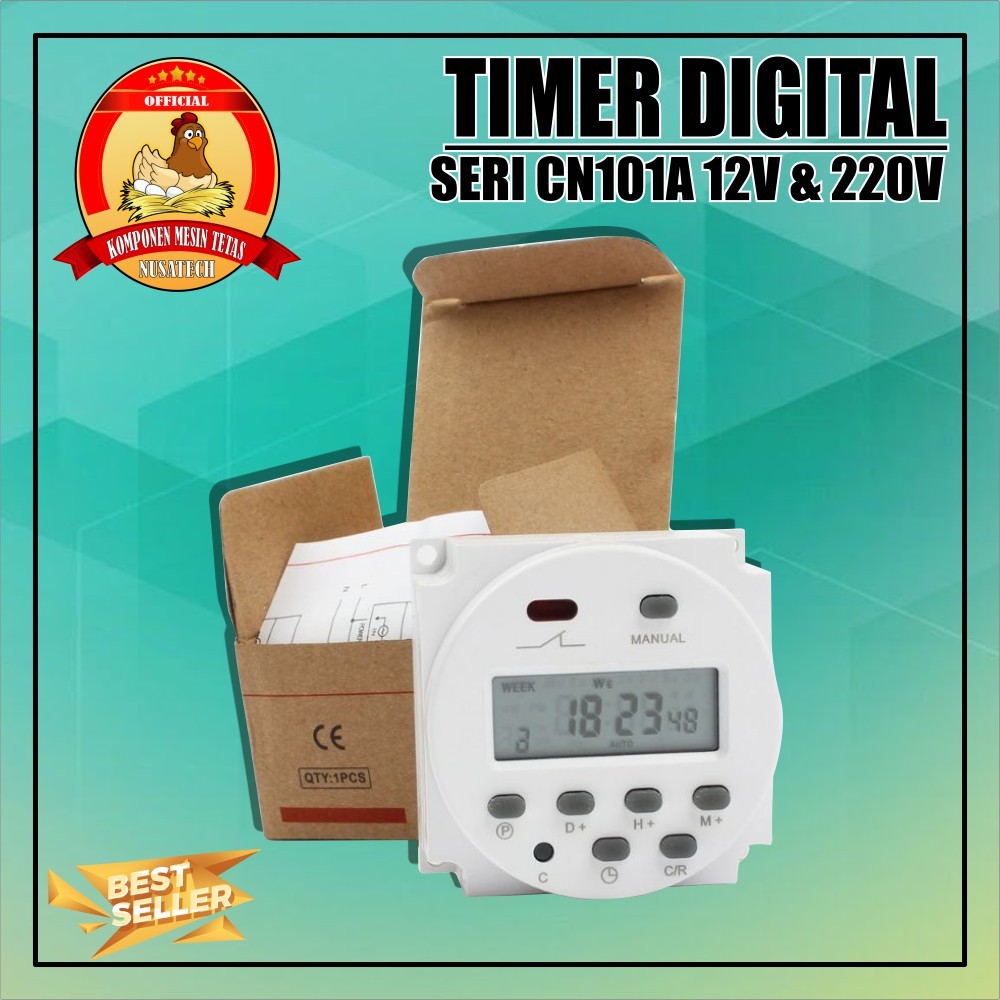 Jual Timer Switch Digital Time Delay Relay 220V atau 12V CN101A Untuk