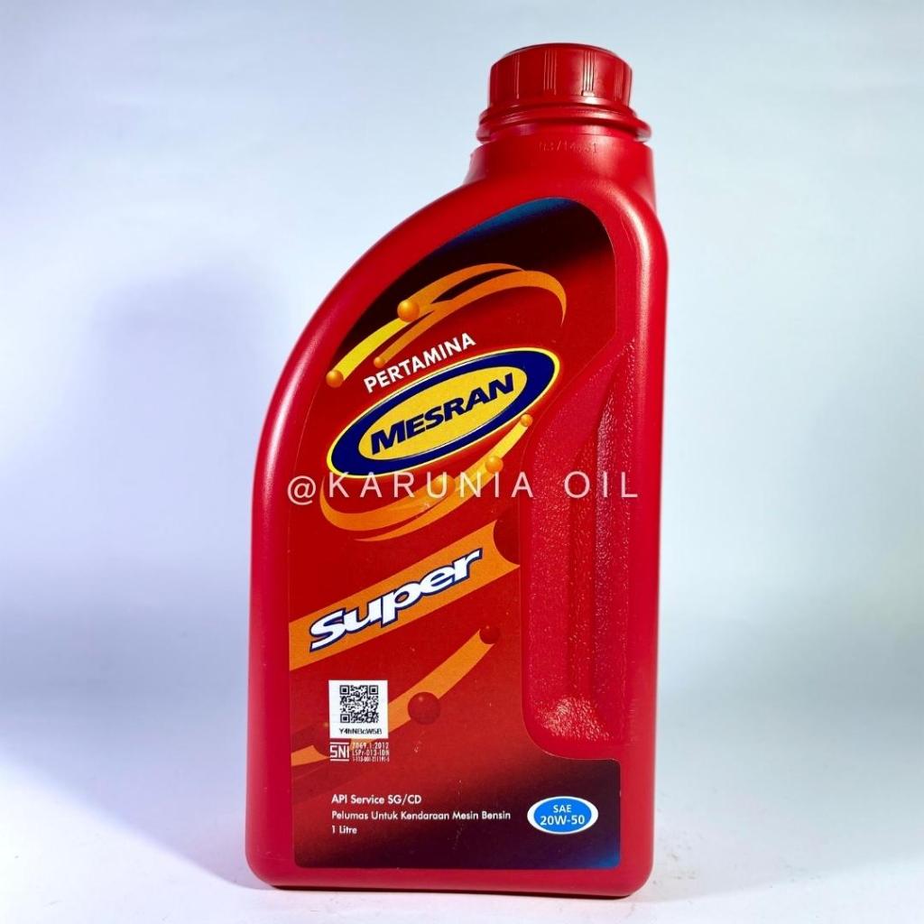Jual Oli sepeda motor PERTAMINA mesran super 20W-50 1Liter | Shopee ...