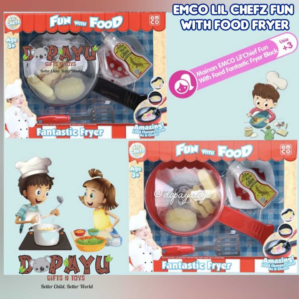 Jual MAINAN MASAK MASAKAN EMCO LIL CHEFZ FUN WITH FOOD FRYER Bisa Berubah Warna Shopee Indonesia