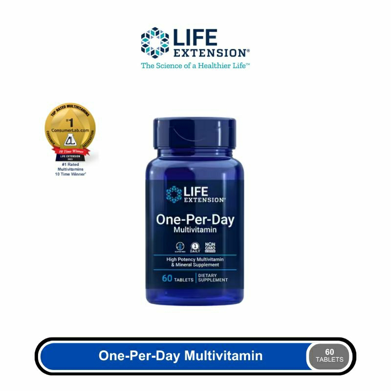 Jual LIFE EXTENSION One Per Day Multivitamin - 60 Tablets | Shopee ...