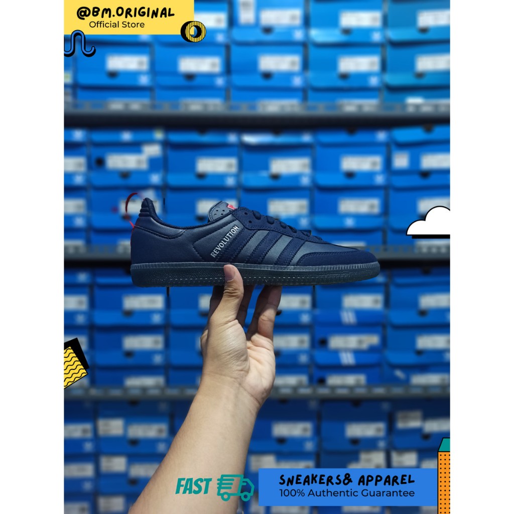 Jual Adidas Samba ADV x Orchard New England Revolution Night Indigo IG7925  | Shopee Indonesia