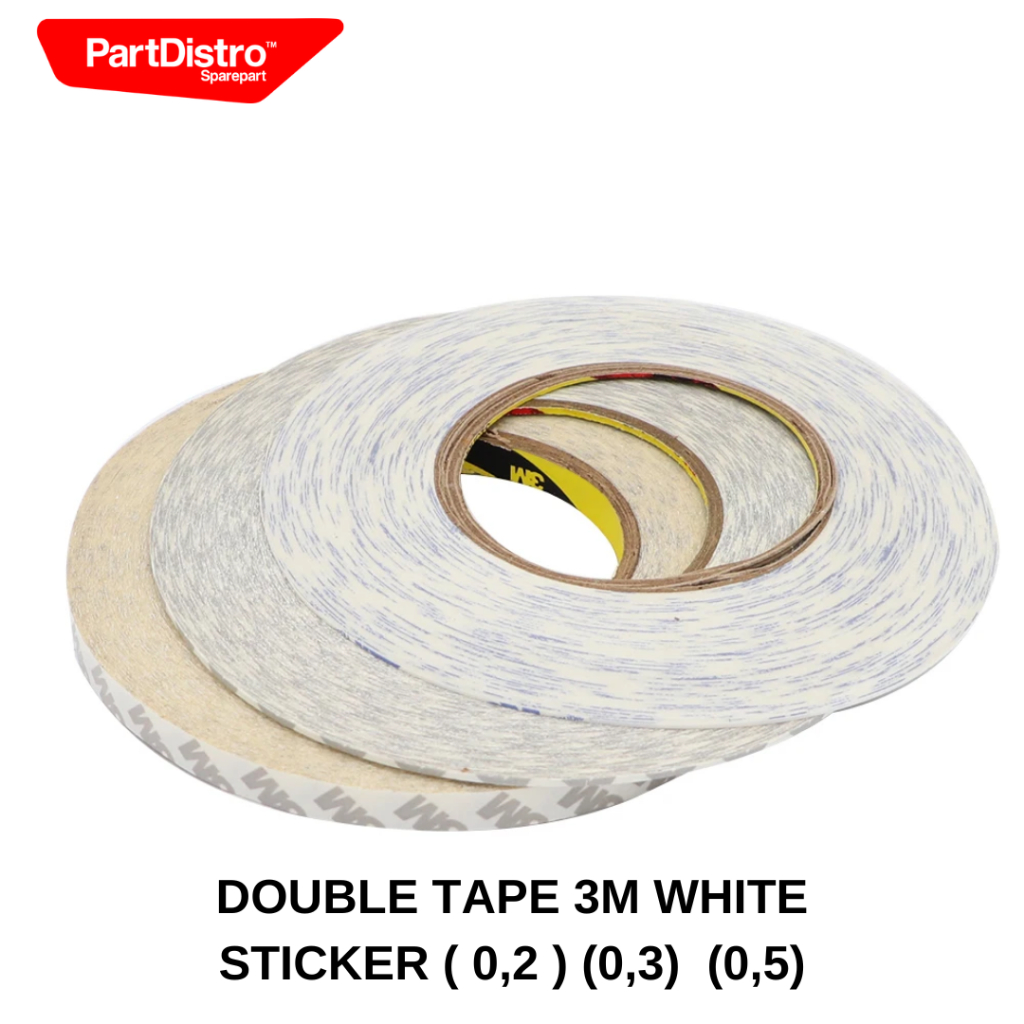 Jual DOUBLE TAPE 3M WHITE STICKER BEBERAPA UKURAN | Shopee Indonesia