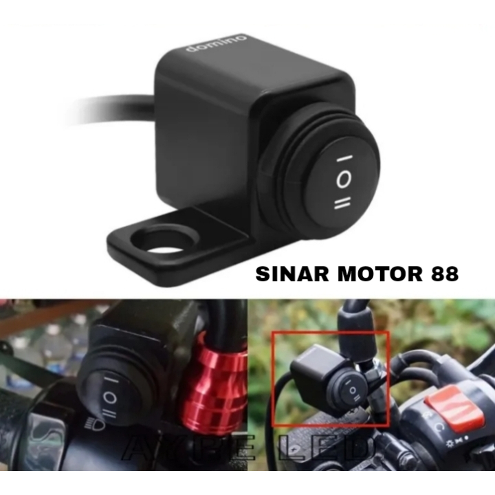 Jual Saklar Domino ON OFF Tombol Kotak Lampu ON OFF 3 IN 1 Besi Di ...