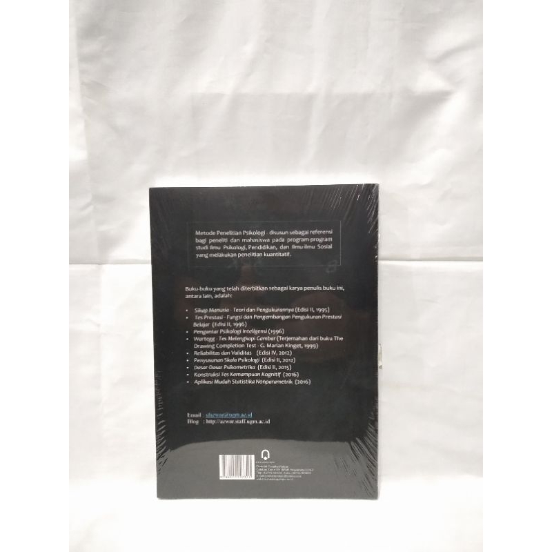 Jual BUKU METODE PENELITIAN PSIKOLOGI EDISI 2 | SAIFUDDIN AZWAR 2017 ...
