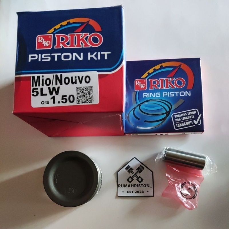 Jual PISTON KIT MIO 5TL RIKO OVERSIZE STD 25 50 75 100 125 150 175 200 ...