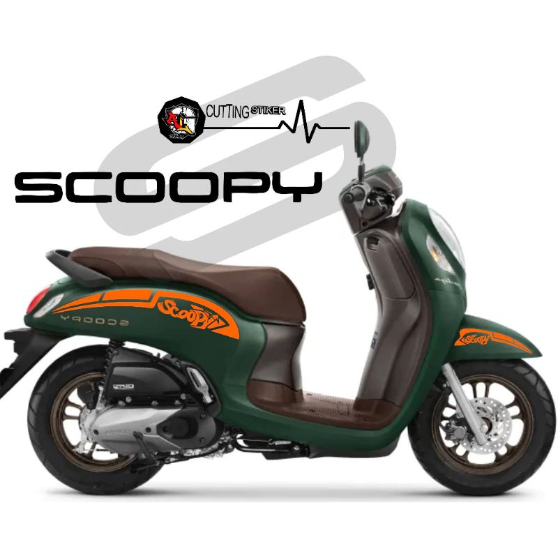 Jual scc.279/Sticker Scoopy simpel/Striping cutting/Sticker cutting ...