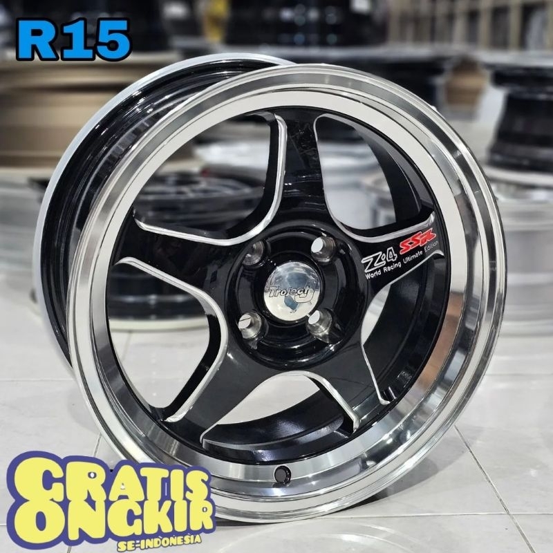 Jual Velg Mobil Ring 15 Lebar 7 Et 35 SAMLONG Z4 Velg Racing R15 Brio ...