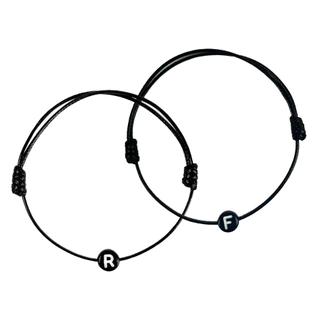 BETTERHALF Gelang Couple Pasangan Bracelet Inisial Nama Tali Anti Air