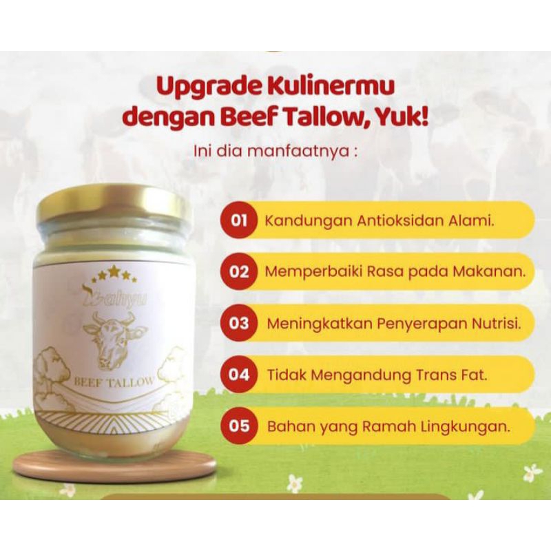Jual TALLOW Lemak Sapi GrassFed Organik & GHEE | Shopee Indonesia