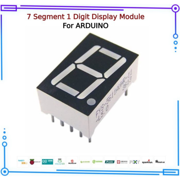 Jual 7 Segment 1 Digit Display Module For ARDUINO Berkualitas | Shopee ...