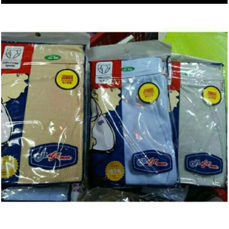 Jual Sempak GT MAN 704 BW dan 704 BW JUMBO UNTUK LAKI-LAKI(ISI3pcs ...