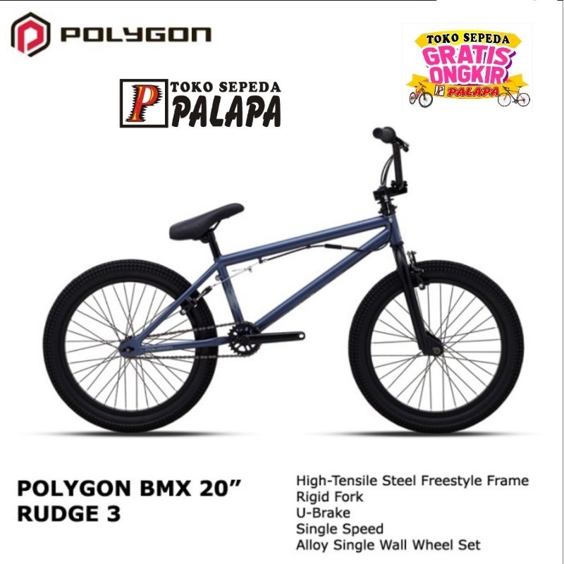 Jual BMX 20 POLYGON RUDGE 3 SEPEDA ANAK FREESTYLE Shopee Indonesia