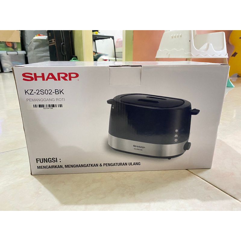 Jual Sharp Toaster Pop Up Roti Low Watt KZ 2S02 BK / Pemanggang Roti