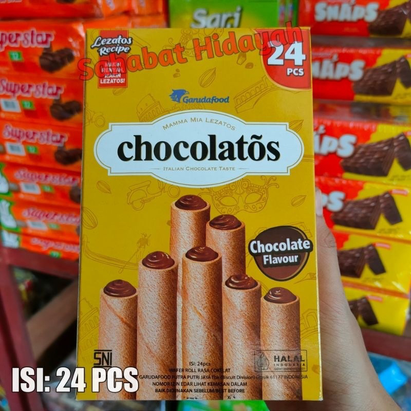 Jual box chocolatos wafer rol jumbo 24 pcs | Shopee Indonesia