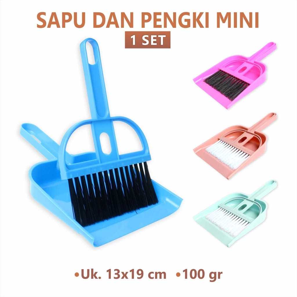 Jual As Sapu Pengki Mini Set Serokan Cikrak Plus Dustpan Pengki Serbaguna Sapu Meja Sapu Mobil