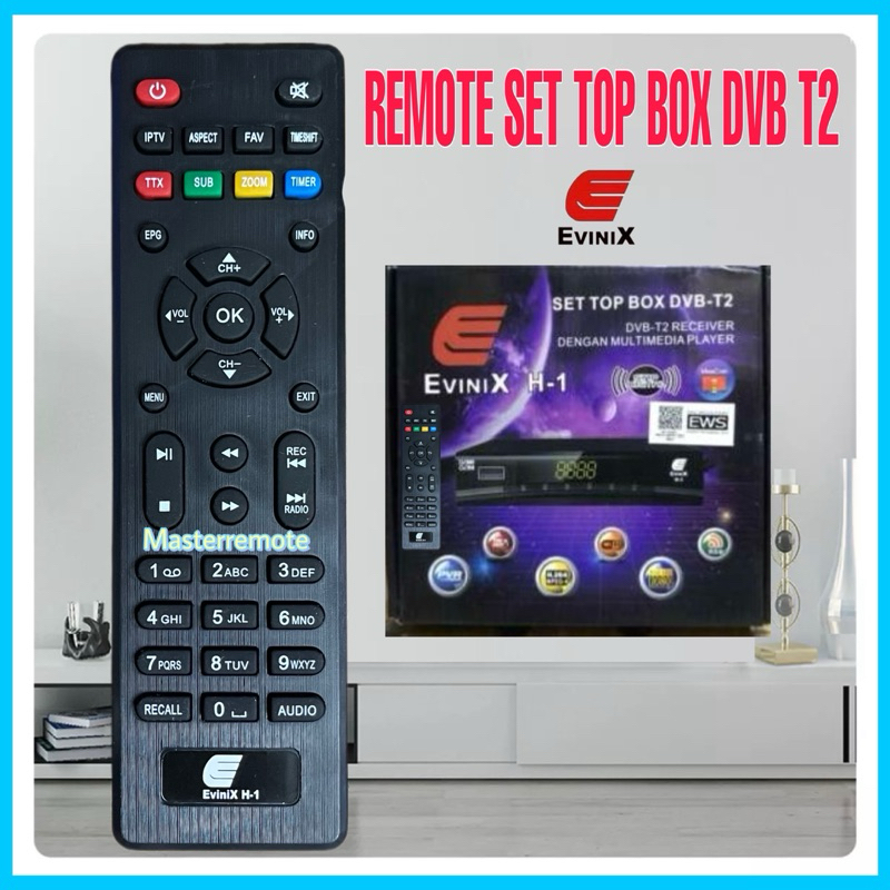 Jual Remot Remote Set Top Box Dvb T Evinix H Shopee Indonesia