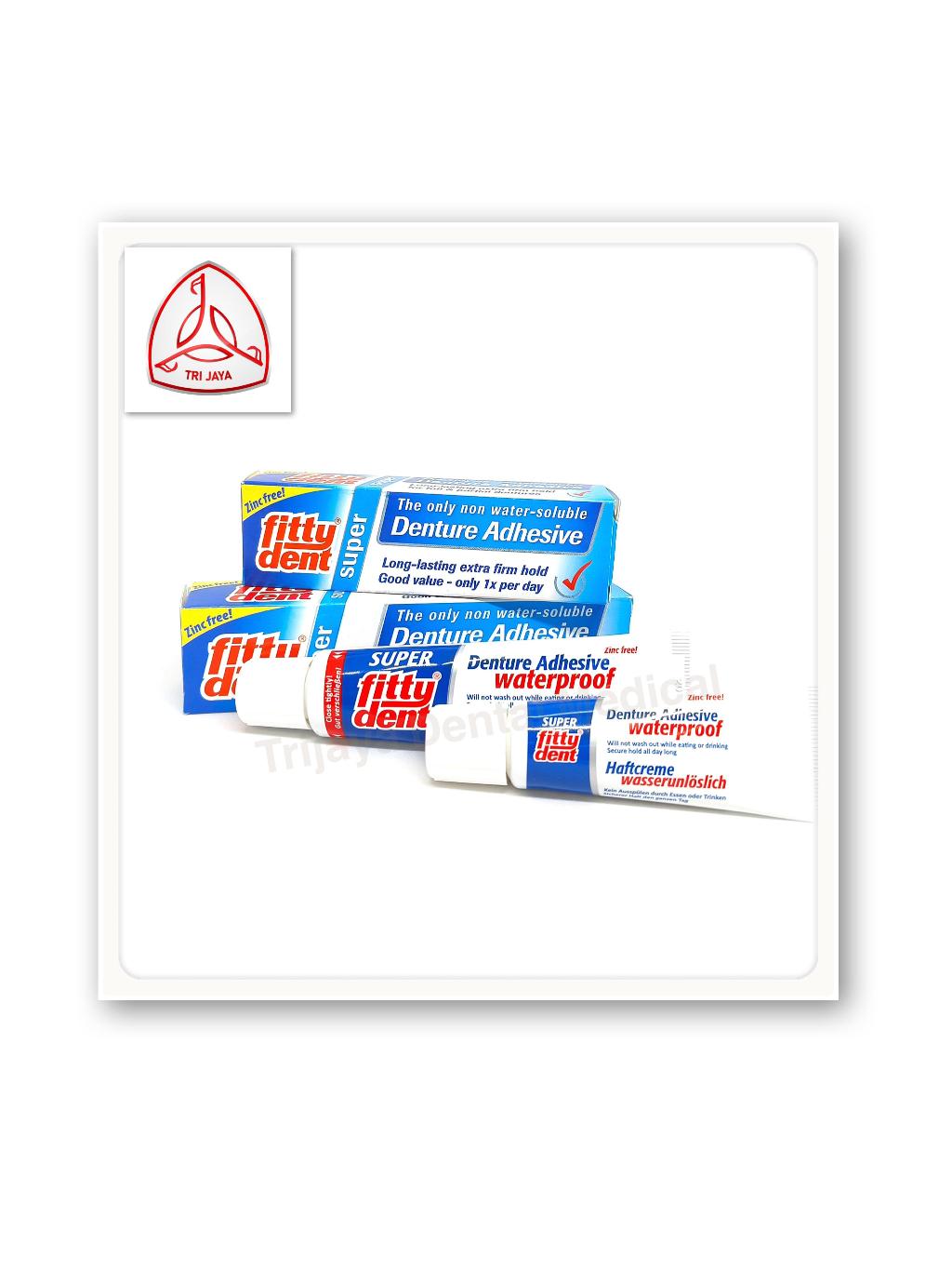 Jual Trijaya Dental Medical Fittydent Lem Perekat Gigi Palsu/ Lem gigi
