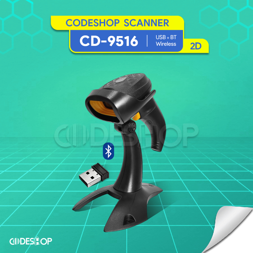 Jual Codeshop CD9516 CD Series Barcode Scanner 2D Dongle USB Bluetooth ...