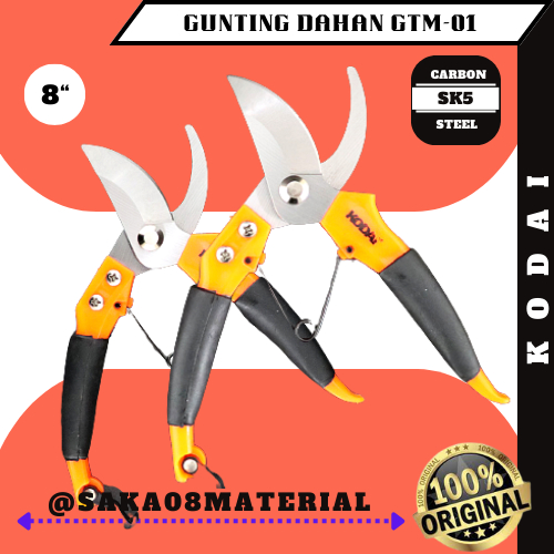 Jual JUAL GUNTING DAHAN 8 INCH 200MM PRUNING GTM-01 KODAI ORIGINAL ...