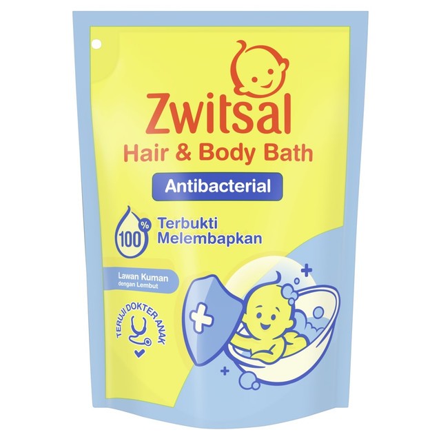 Jual Zwitsal Baby Bath Hair & Body - Antibacterial 400 ML | Shopee ...