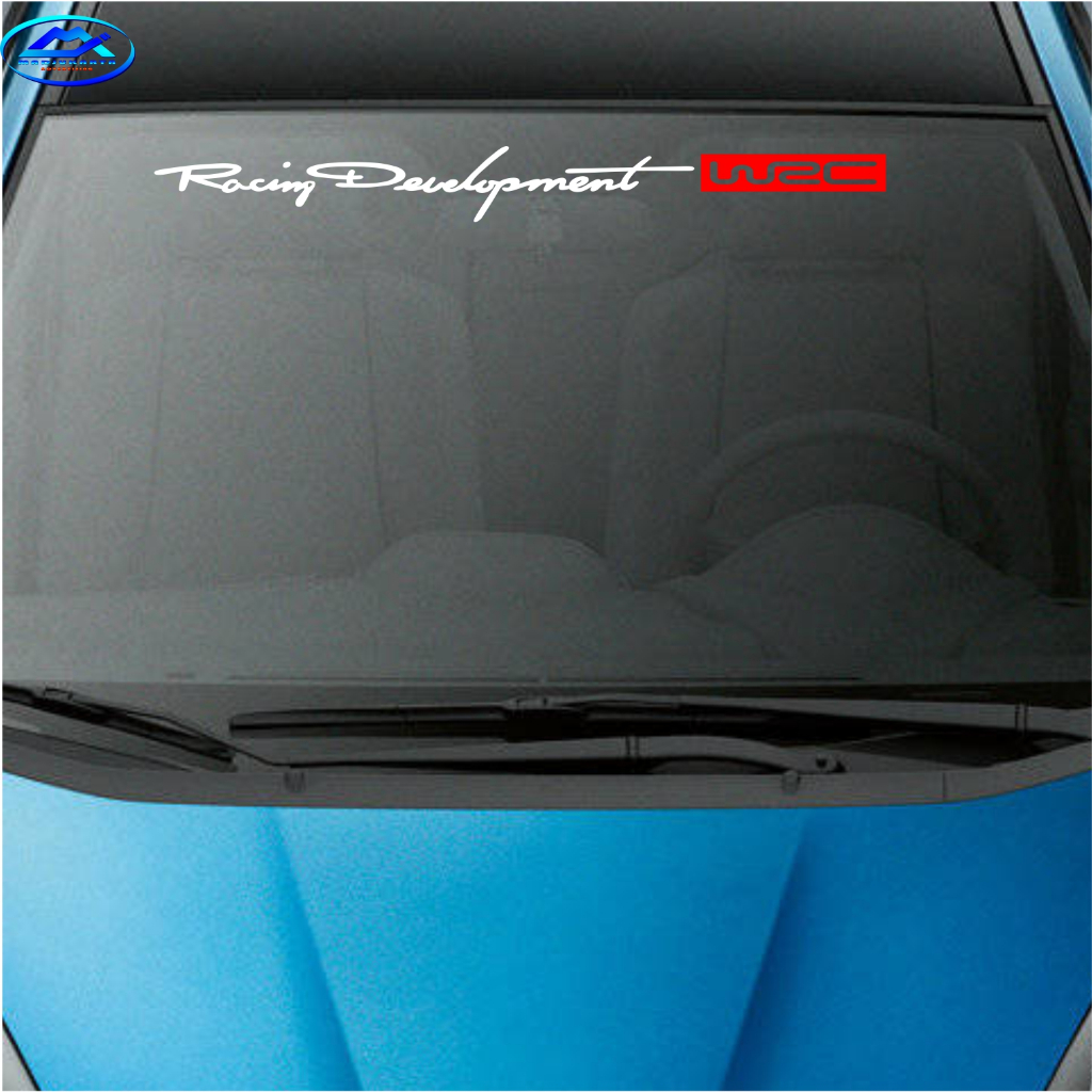 Jual STICKER RACING DEVELOPMENT WRC KACA DEPAN MOBIL STIKER CUTTING ...