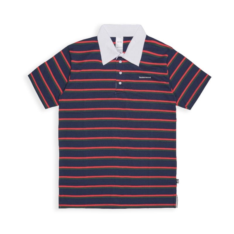 NWT Supreme Big Box Logo Paneled Rugby Shirt Polo Multicolor