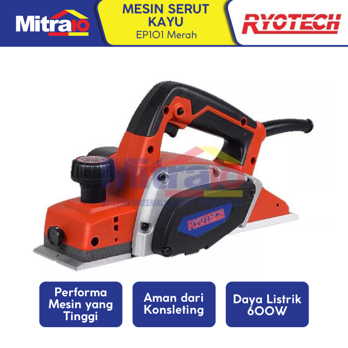 Jual Mesin Serut Kayu Ryotech EP101 Merah Wood Planer Shopee
