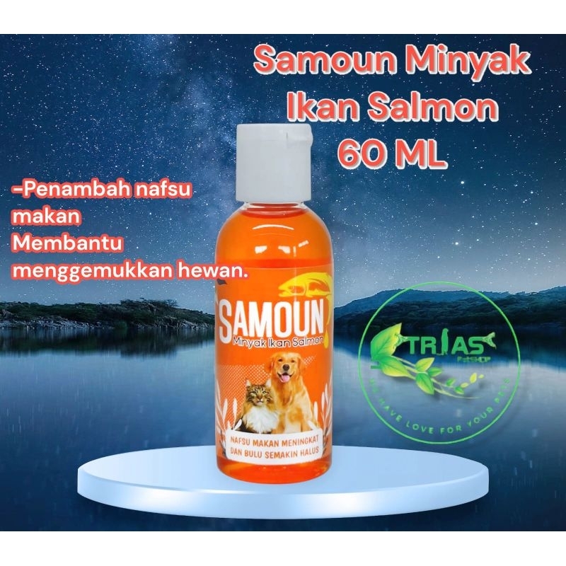 Jual Minyak Ikan Salmon Ml Vitamin Kucing Anjing Anabul Suplement