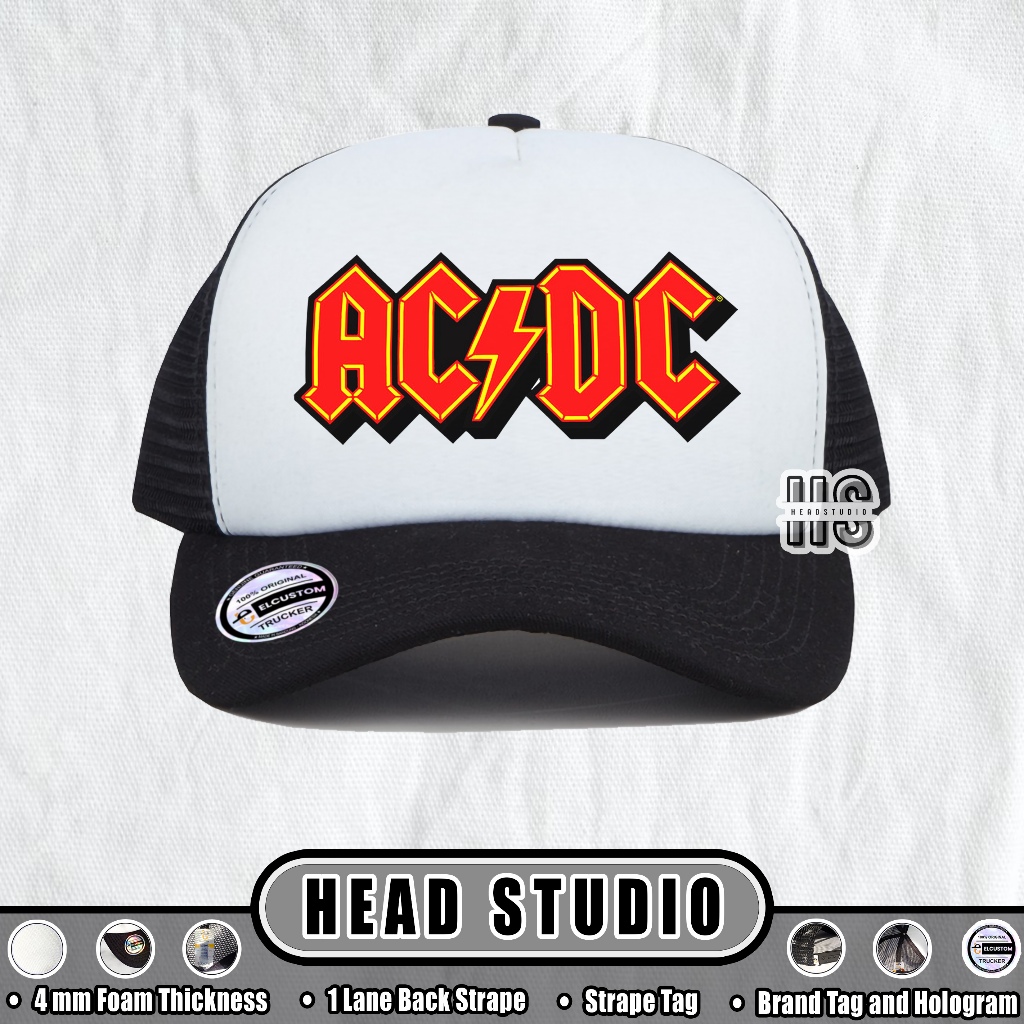 Jual ACDC | Trucker Hat Best Seller | Topi Pria | Topi | Trucker | Topi ...