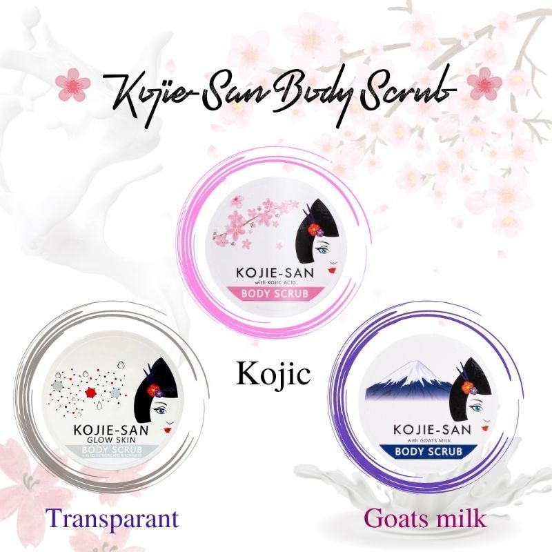Jual Macha KOJIE SAN Body Scrub Series 250gr ( Glow Skin / Kojic Acid