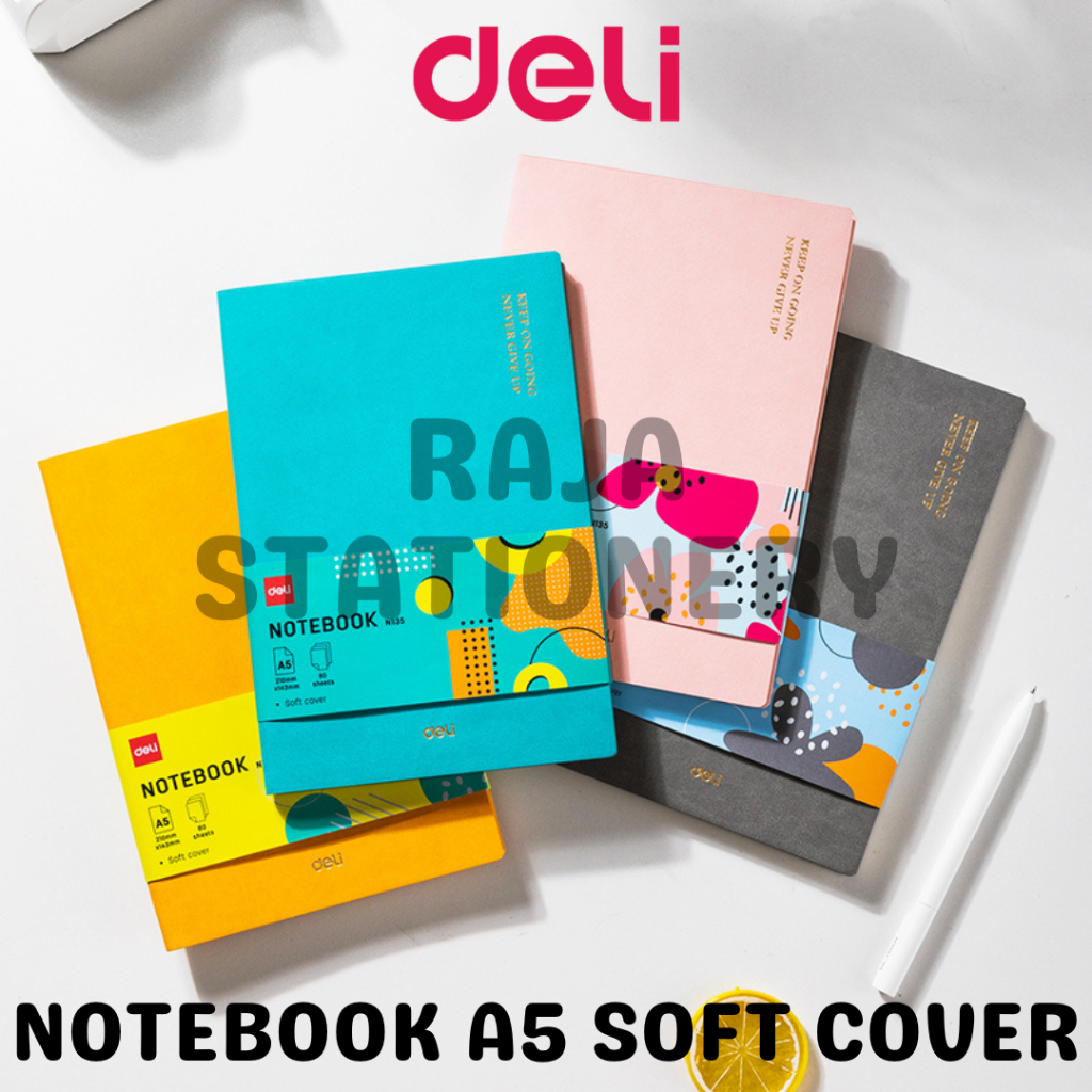 Jual Deli Notebook Diary A5 SOFT COVER / Buku Jurnal Deli A5 Warna ...