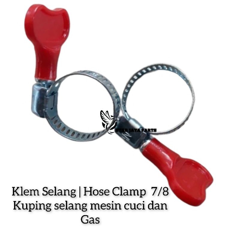 Jual Klem Selang Hose Clamp 7 8 Kuping Selang Mesin Cuci Dan Gas 13