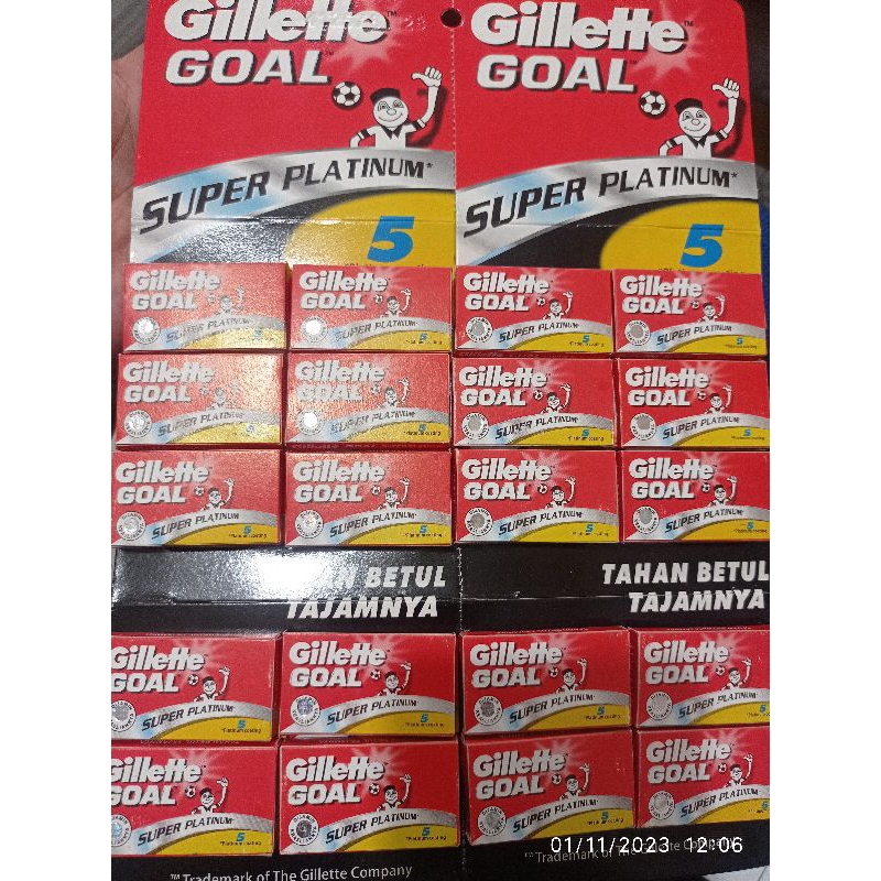 Jual Original Silet Gillete Goal Super Platinum (harga per kotak ...