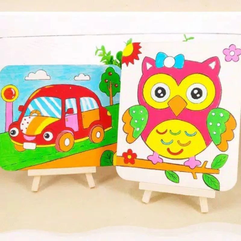 Jual MEWARNAI PAPAN LUKIS - DIY BOARD COLORING - MEWARNAI PAPAN DENGAN ...