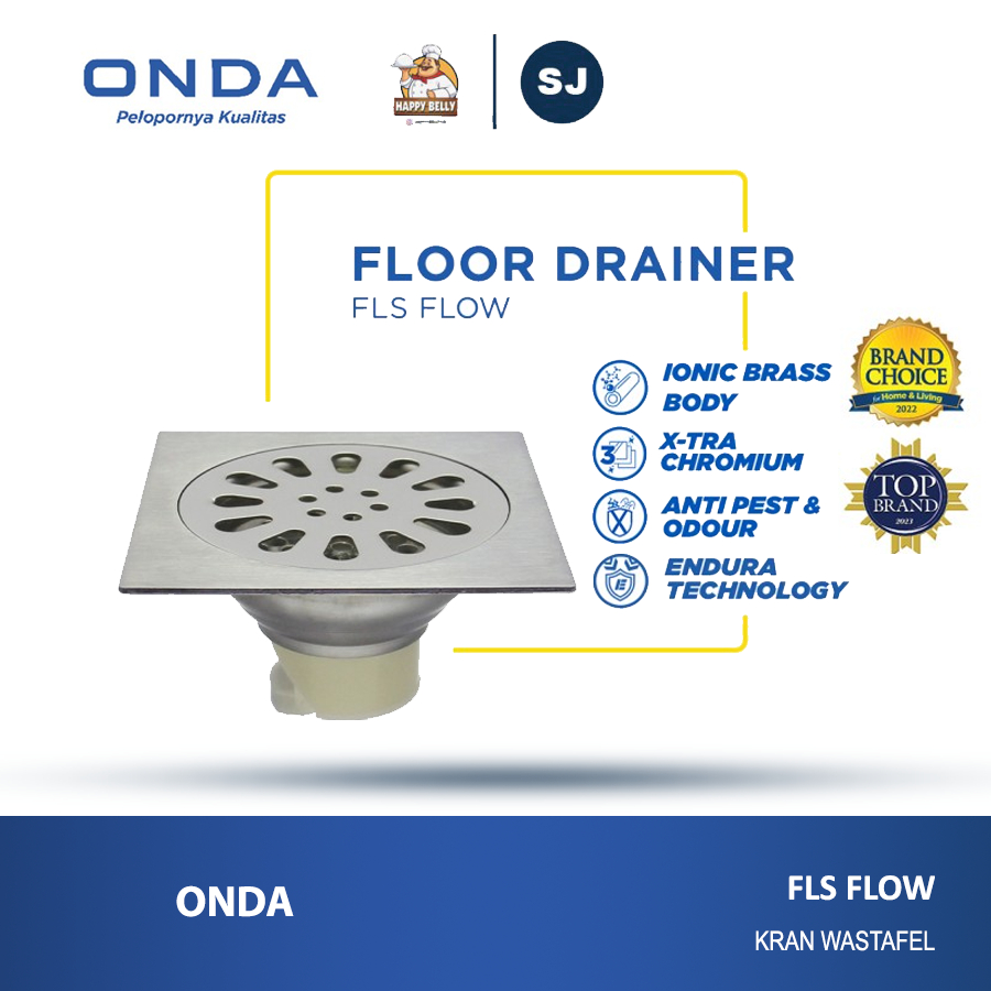 Jual ONDA Floor Drainer / Saringan Air Lantai FLS FLOW | Shopee Indonesia