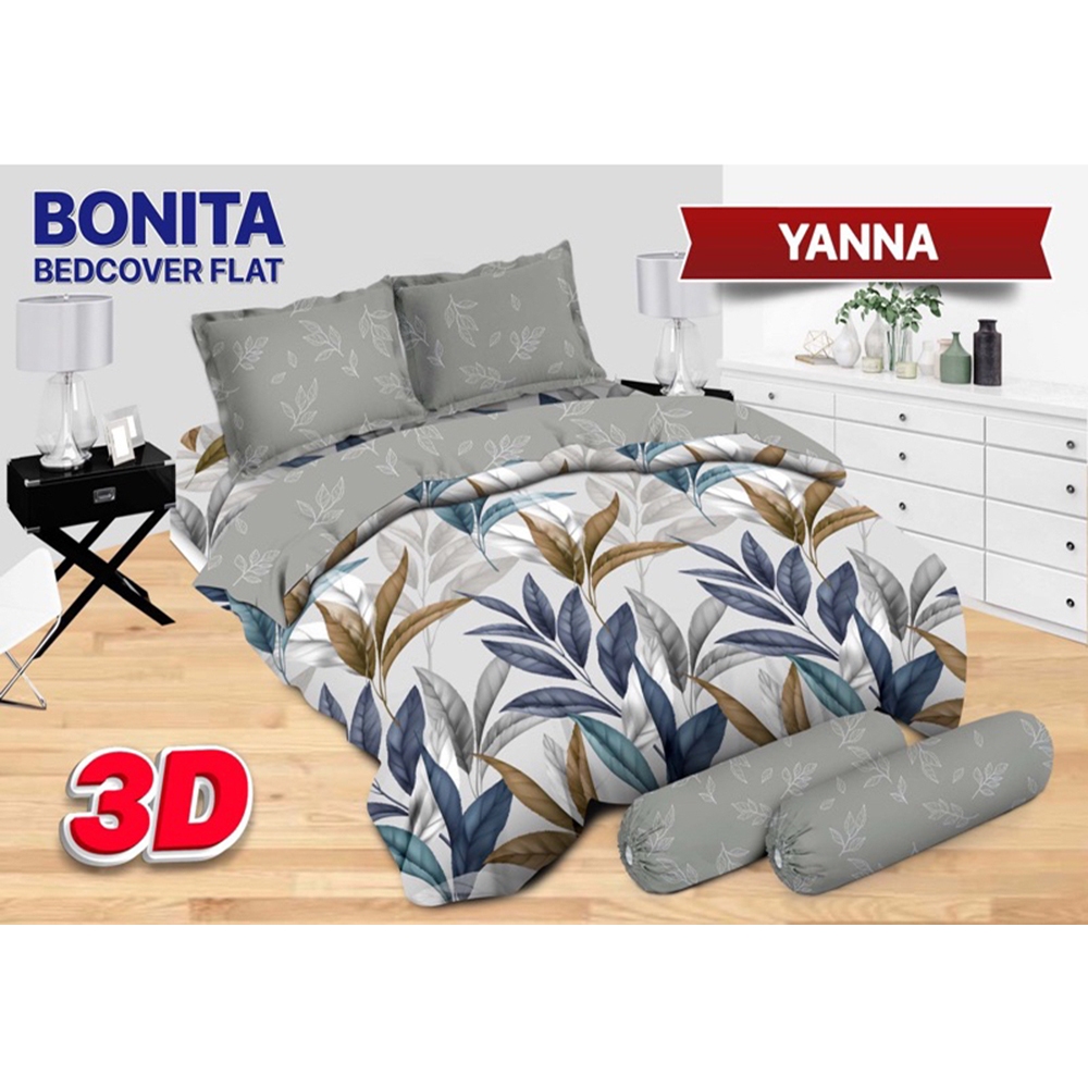 Jual SS Bedcover Set BONITA 180 Flat 180x200 King Size No 1 Bed Cover