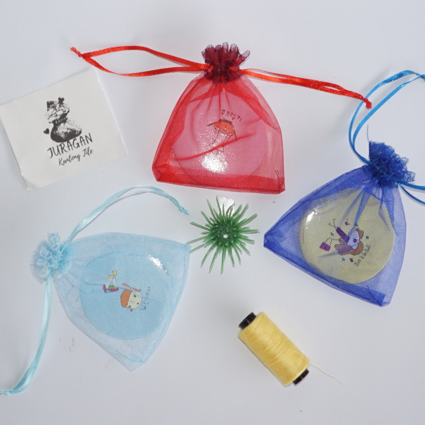 Jual Kantong Sarung Tile Serut 10x10 cm/ Souvenir Kaca, gelas sloki dll ...