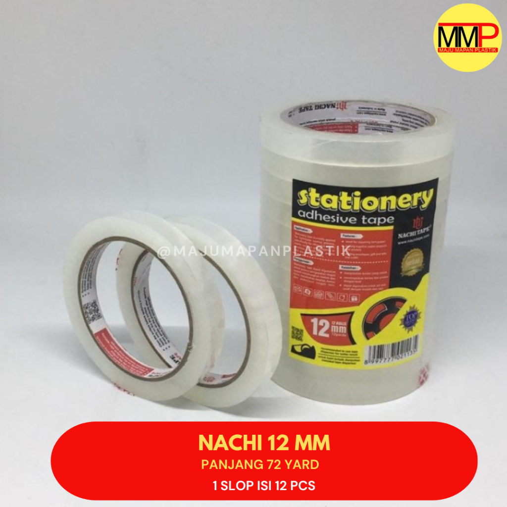 Jual Isolasi Bening Nachi Mm Isolasi Nachi Cm Selotip Nachi Tape Transparan Mm