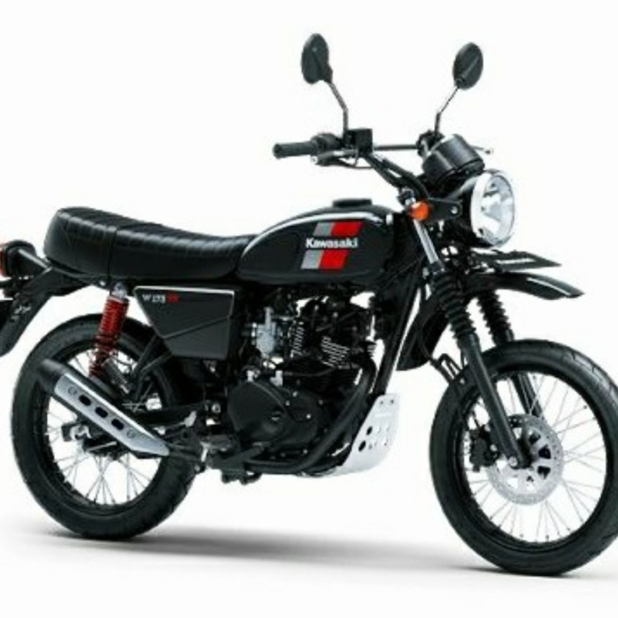 Jual Pattern fuel tank stiker tangki Kawasaki W175 TR Hitam Merah ...