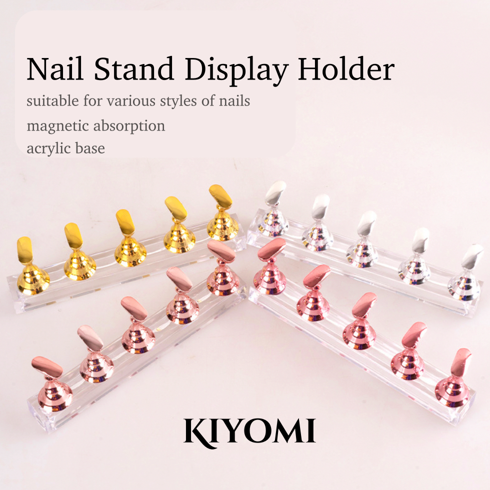 Jual Nail Display Stand Holder adsorption acrylic base Stand
