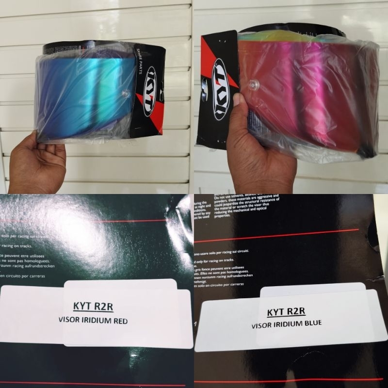 Jual Visor KYT R2R iridium red blue dark kyt r2r original kyt | Shopee ...