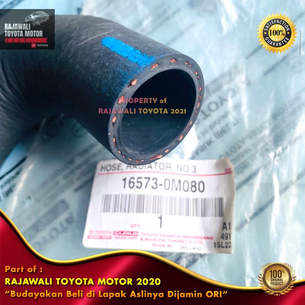 Jual Selang Radiator Vios Gen3 & Yaris 2014-2016 Pipa S Hose New ...