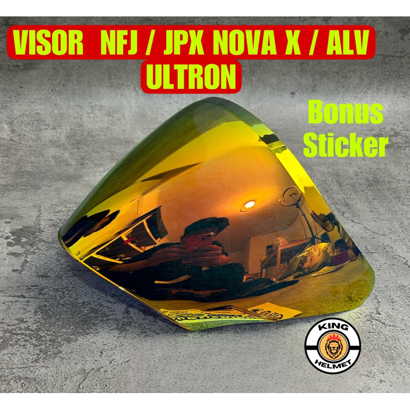 Jual Kaca Helm Flat Visor Open Venom Jpx Nova X Nfj Free Sticker