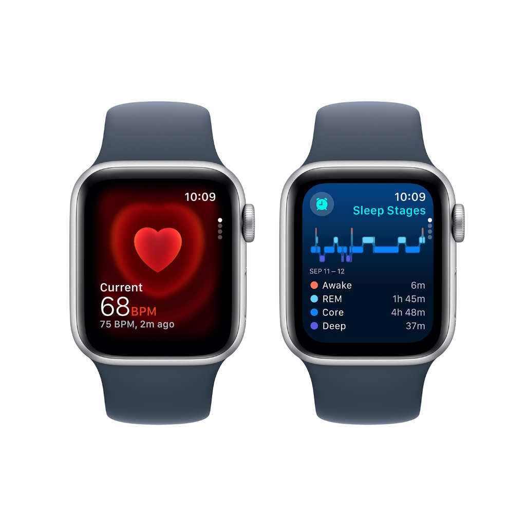 未使用Apple Watch SE Gen2 40mm GPS シルバー/ブルー（Jual Apple 
