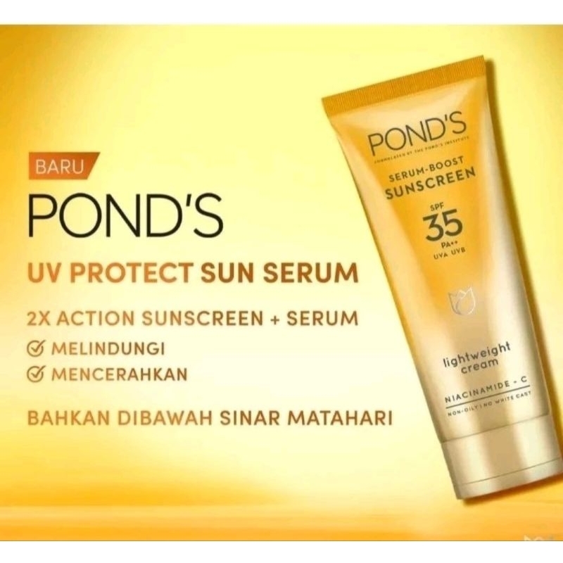 Jual Ponds Uv Protect Sun Serum Niacinamide C G Shopee Indonesia