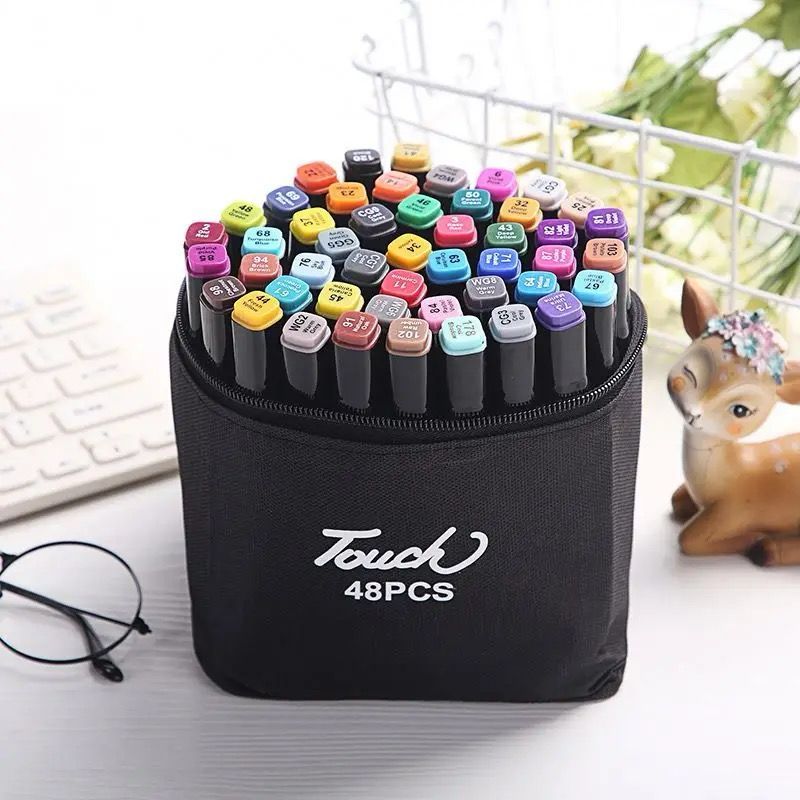 Jual COD 48 Warna Sketsa Spidol Umum General Marker Set Animation