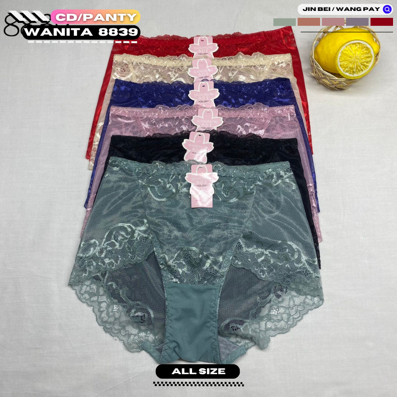 Jual Cd Celana Dalam Wanita Renda 8839 I Free Size Fit Xxl I Bahan