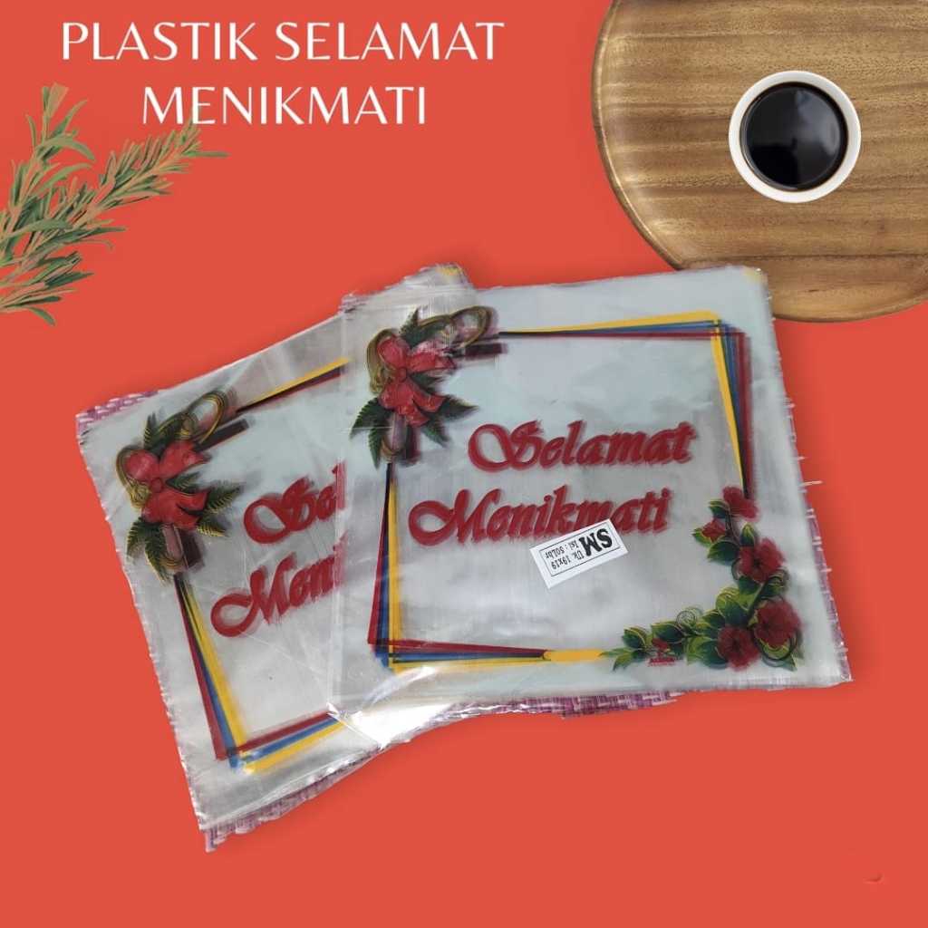 Jual Plastik Selamat Menikmati 18x18 Cm 20x20 Cm Plastik Opp Lembaran